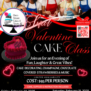 My Sweet Valentine Cake Class (NO EXPERIENCE NEEDED)