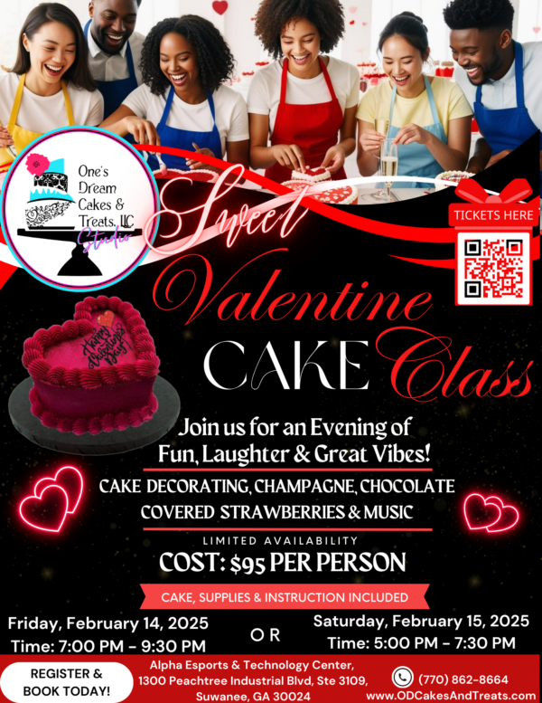 My Sweet Valentine Cake Class (NO EXPERIENCE NEEDED)